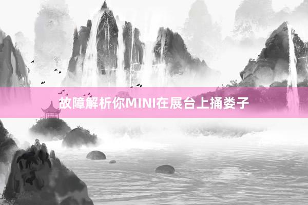 故障解析你MINI在展台上捅娄子