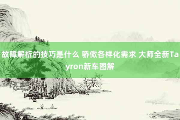 故障解析的技巧是什么 骄傲各样化需求 大师全新Tayron新车图解